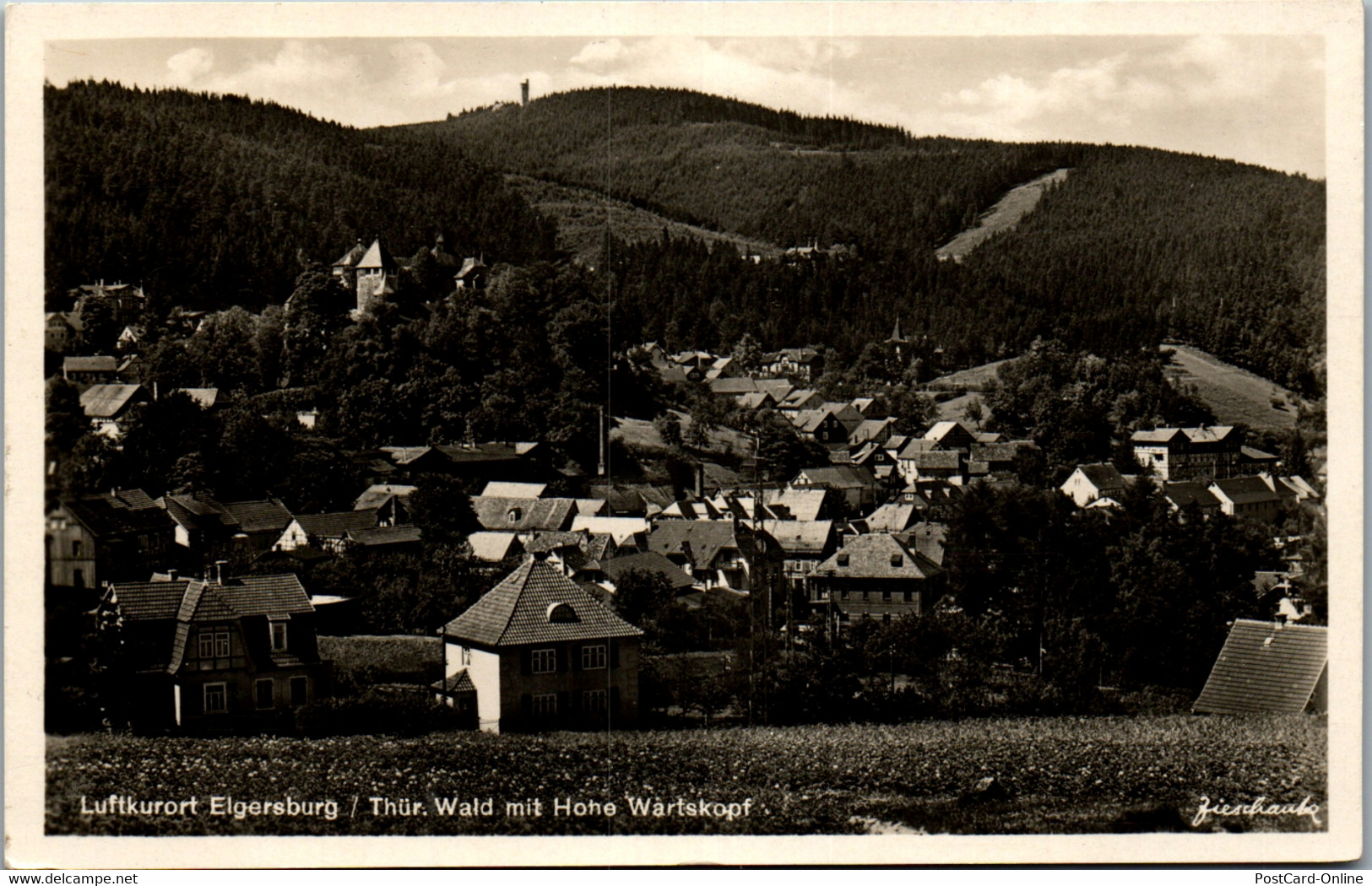 40569 - Deutschland - Elgersbrug Mit Hohe Wartskopf - Gelaufen 1958 - Elgersburg