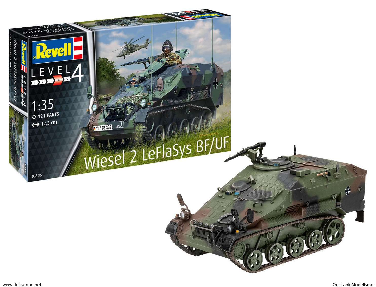 Revell - CHAR WIESEL 2 LeFlaSys BF/UF Maquette Militaire Kit Plastique Réf. 03336 Neuf NBO 1/35 - Véhicules Militaires