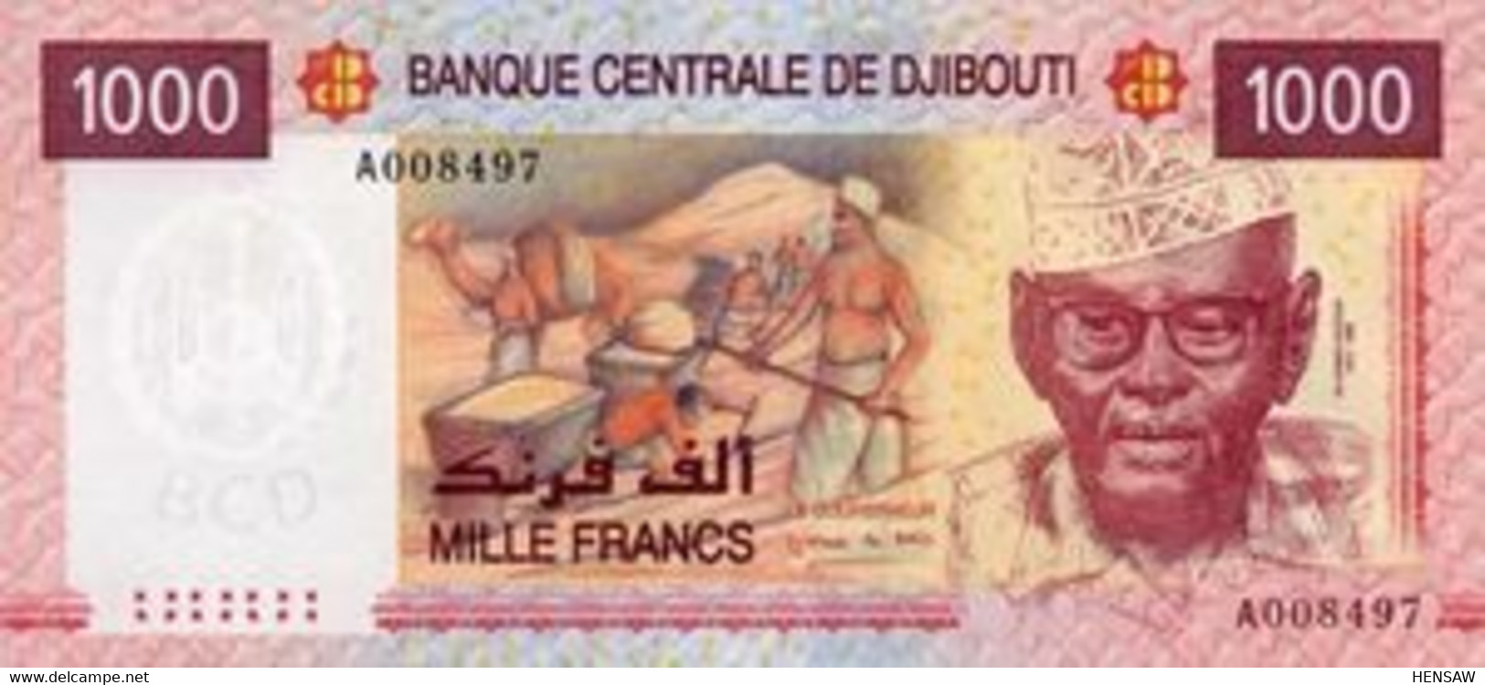 DJIBOUTI 1000 FRANCS P 42 2005 UNC SC NUEVO - Djibouti