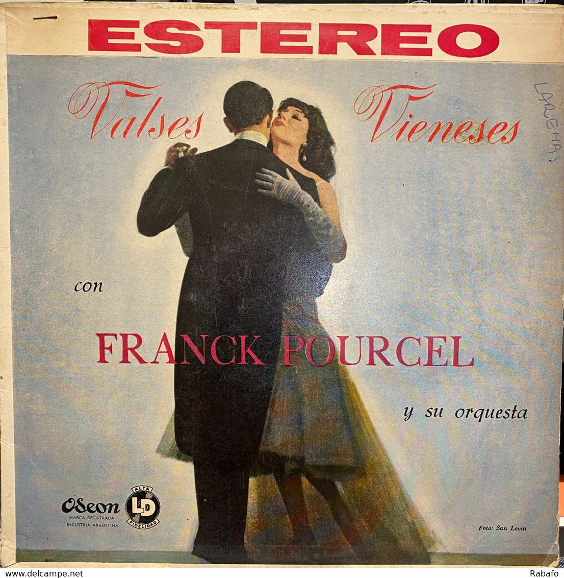 LP Argentino De Franck Pourcel Y Su Gran Orquesta Año 1958 - Instrumentaal