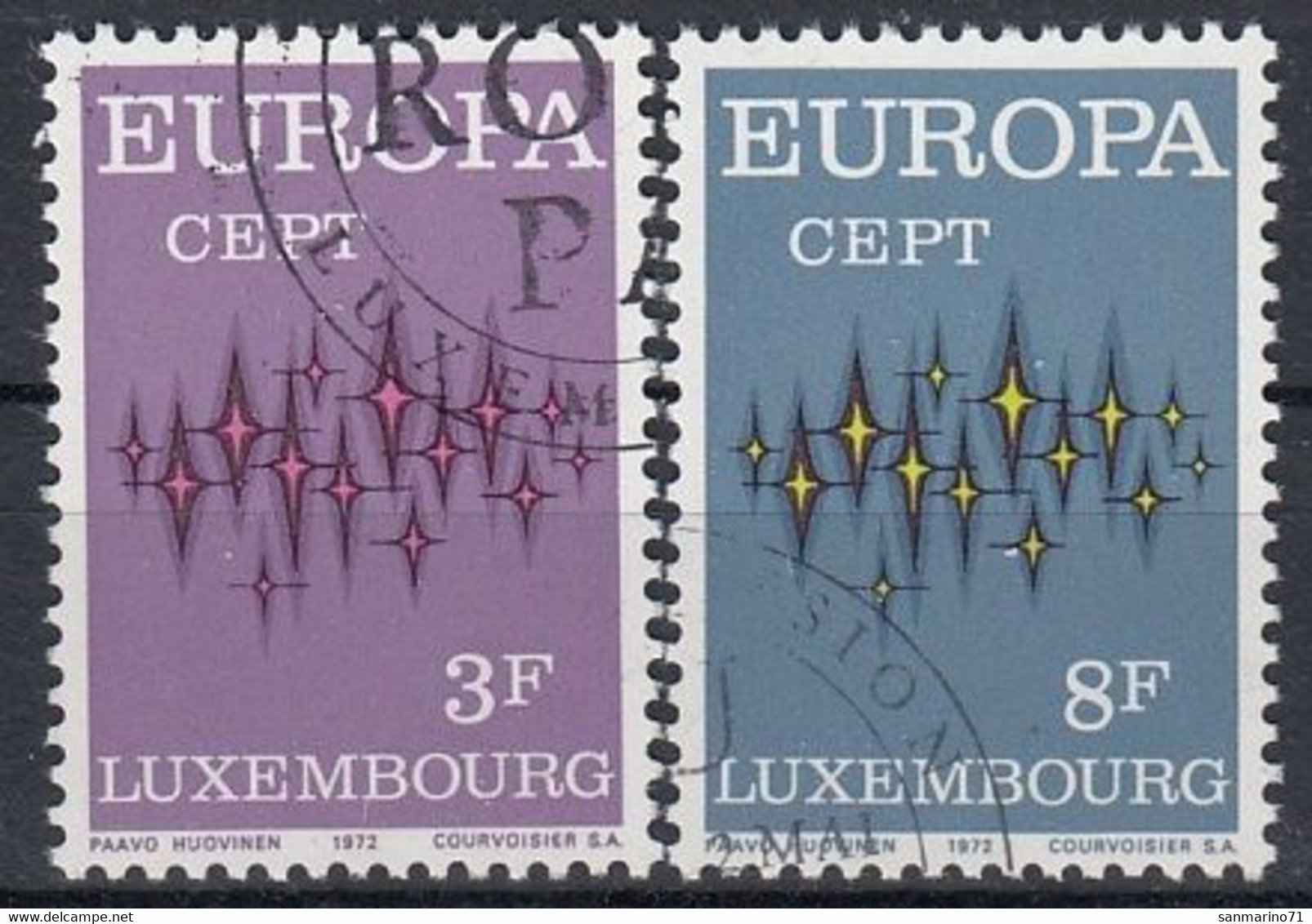LUXEMBOURG 846-847,used,falc Hinged - Oblitérés
