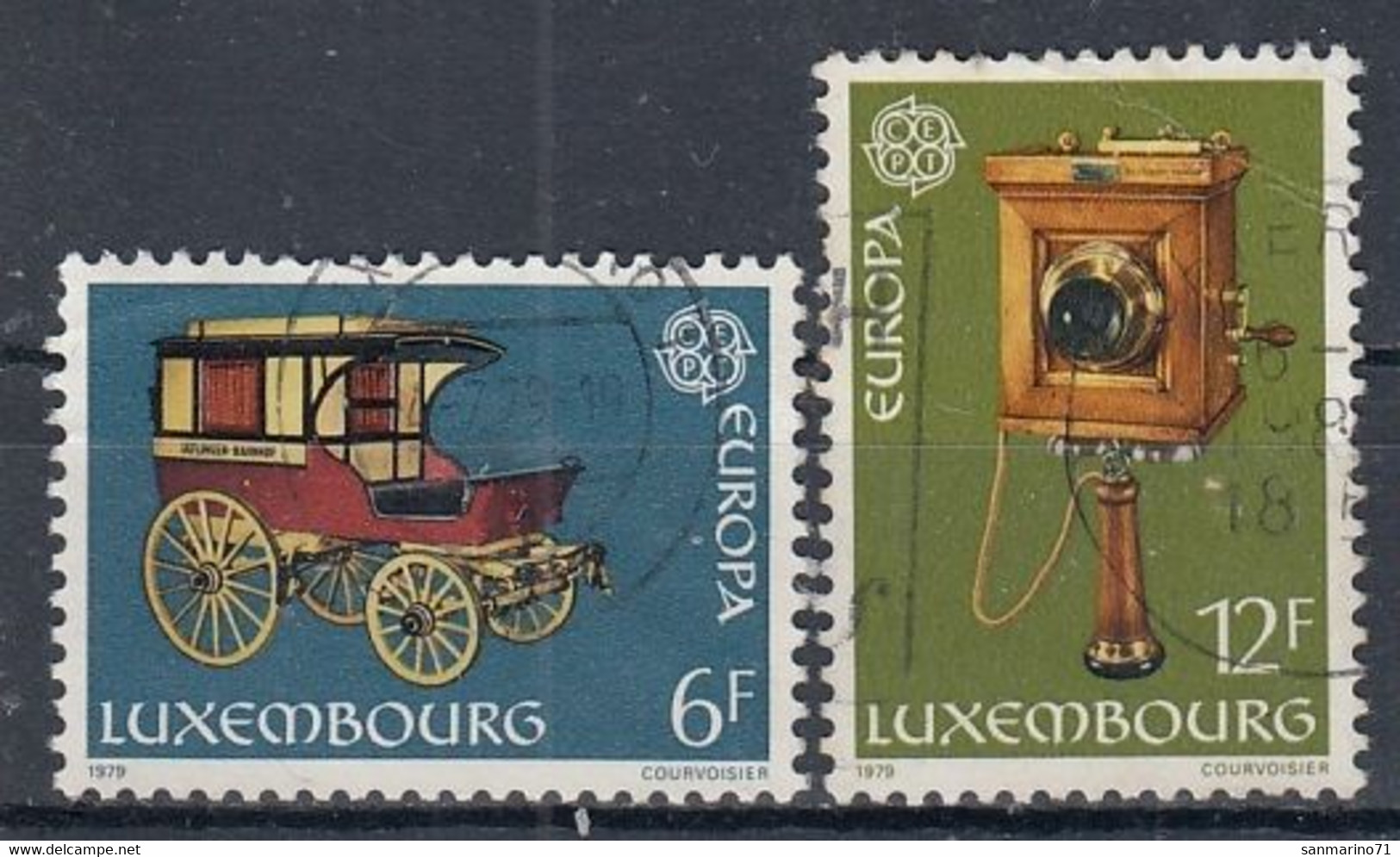 LUXEMBOURG 987-988,used,falc Hinged - Oblitérés