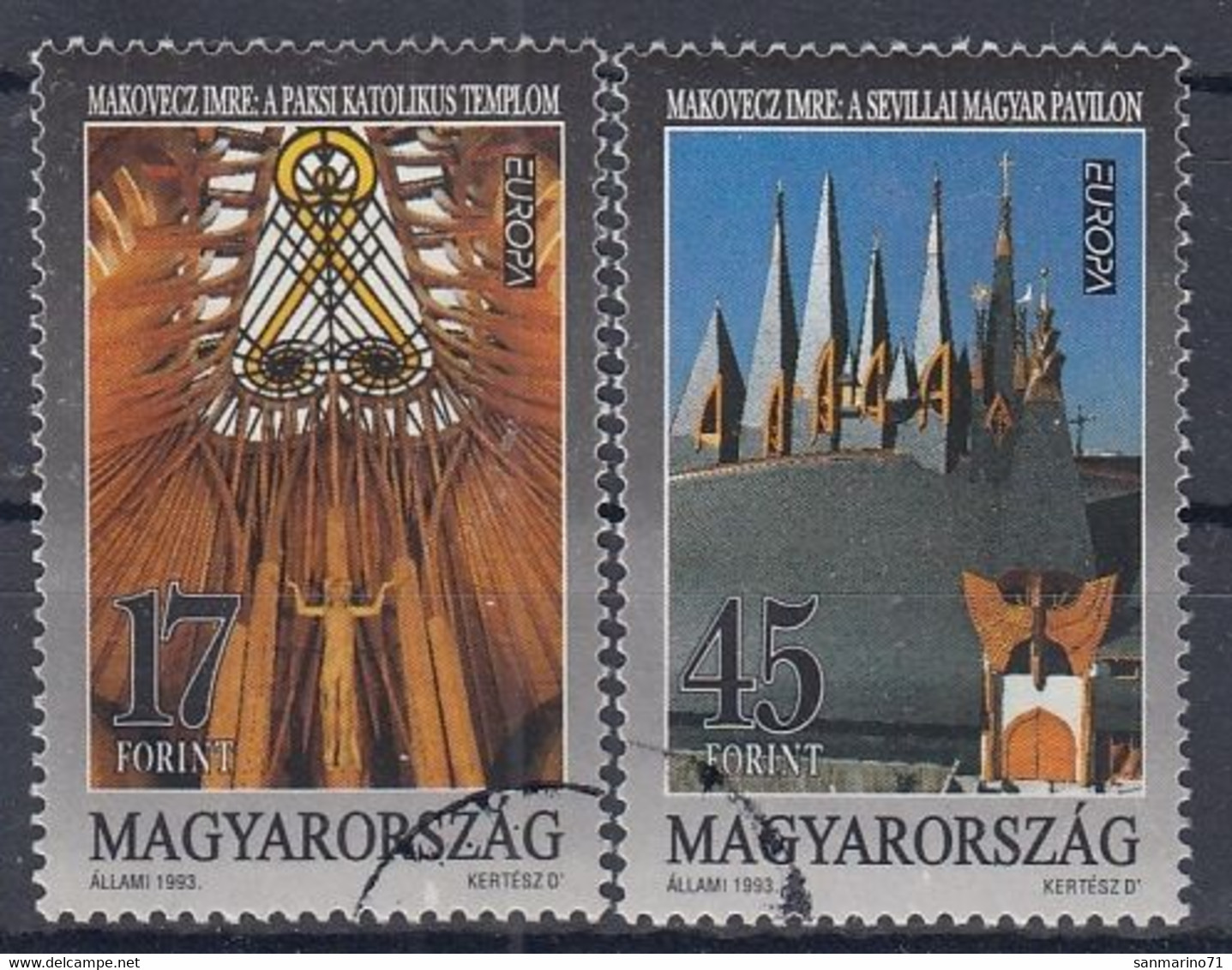 HUNGARY 4241-4242,used,falc Hinged - Oblitérés