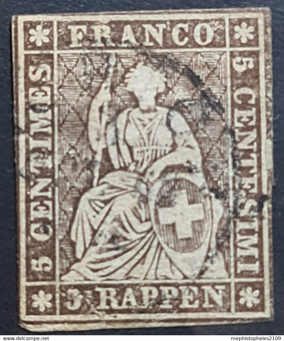 SWITZERLAND 1858 - Canceled - Sc# 36 - Gebraucht