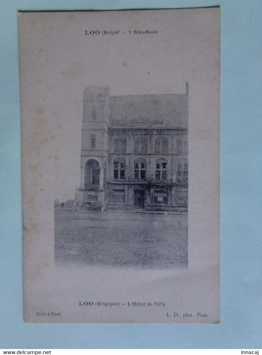 102-9-110             LOO       't Sthadhuis           L'Hôtel De Ville - Lo-Reninge