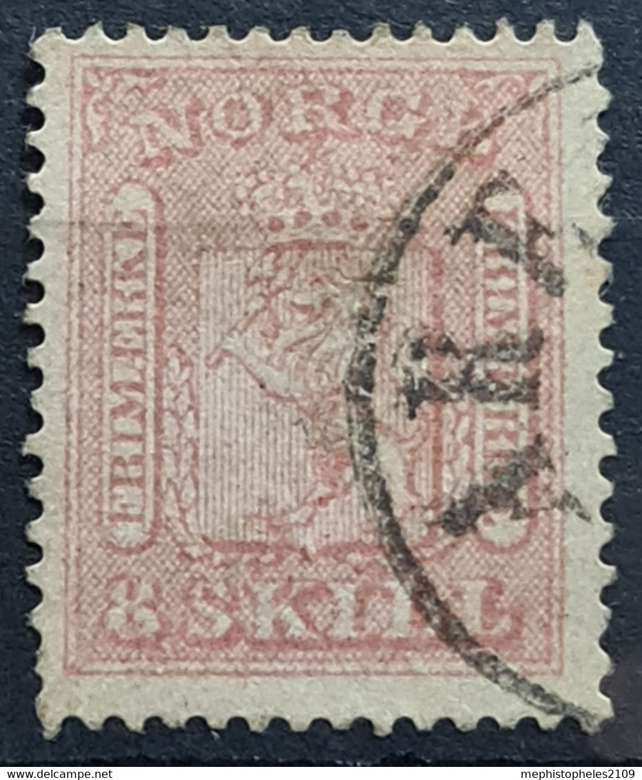 NORWAY 1863-66 - Canceled - Sc# 9 - Usados