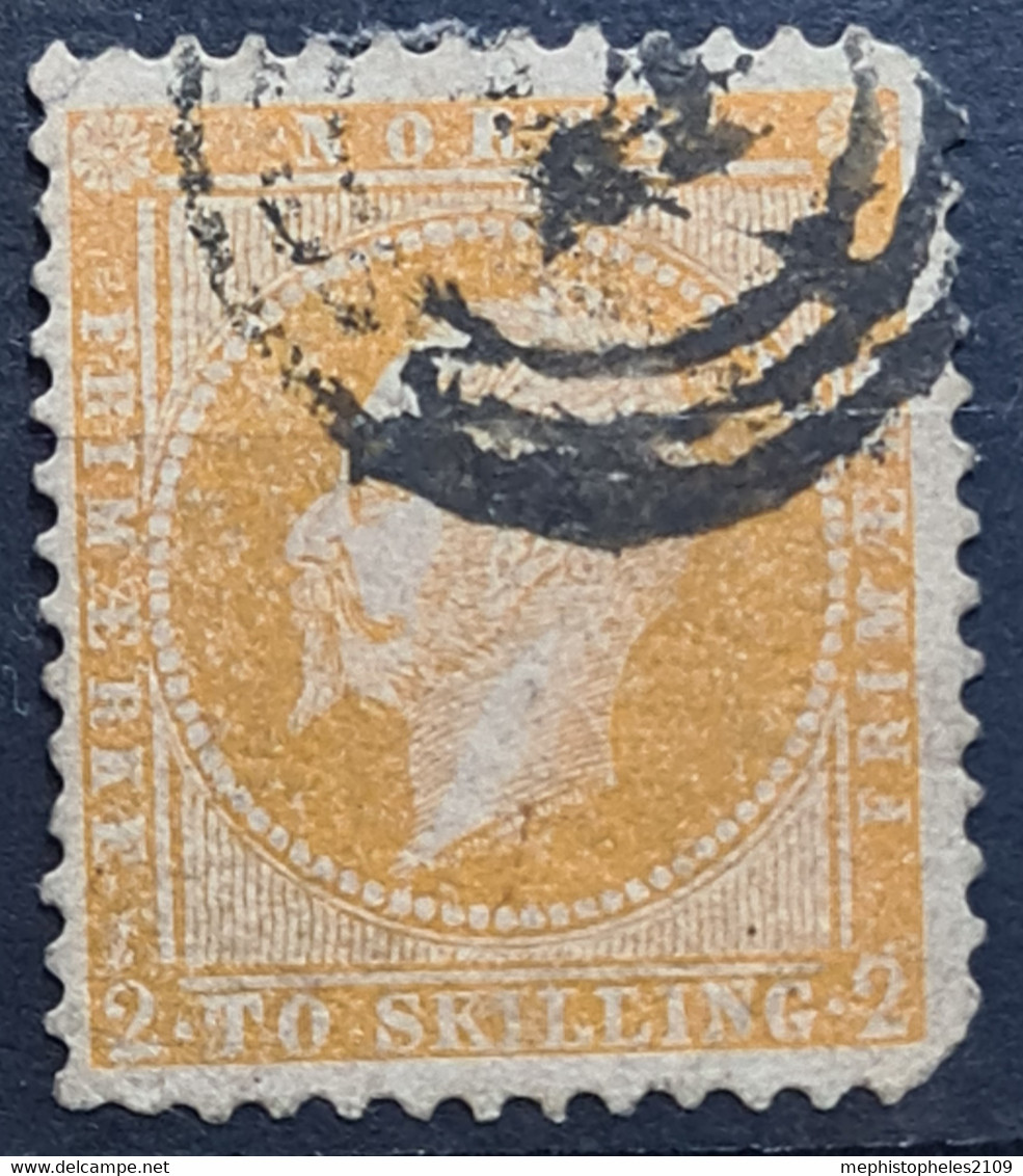 NORWAY 1856 - Canceled - Sc# 2a - Used Stamps