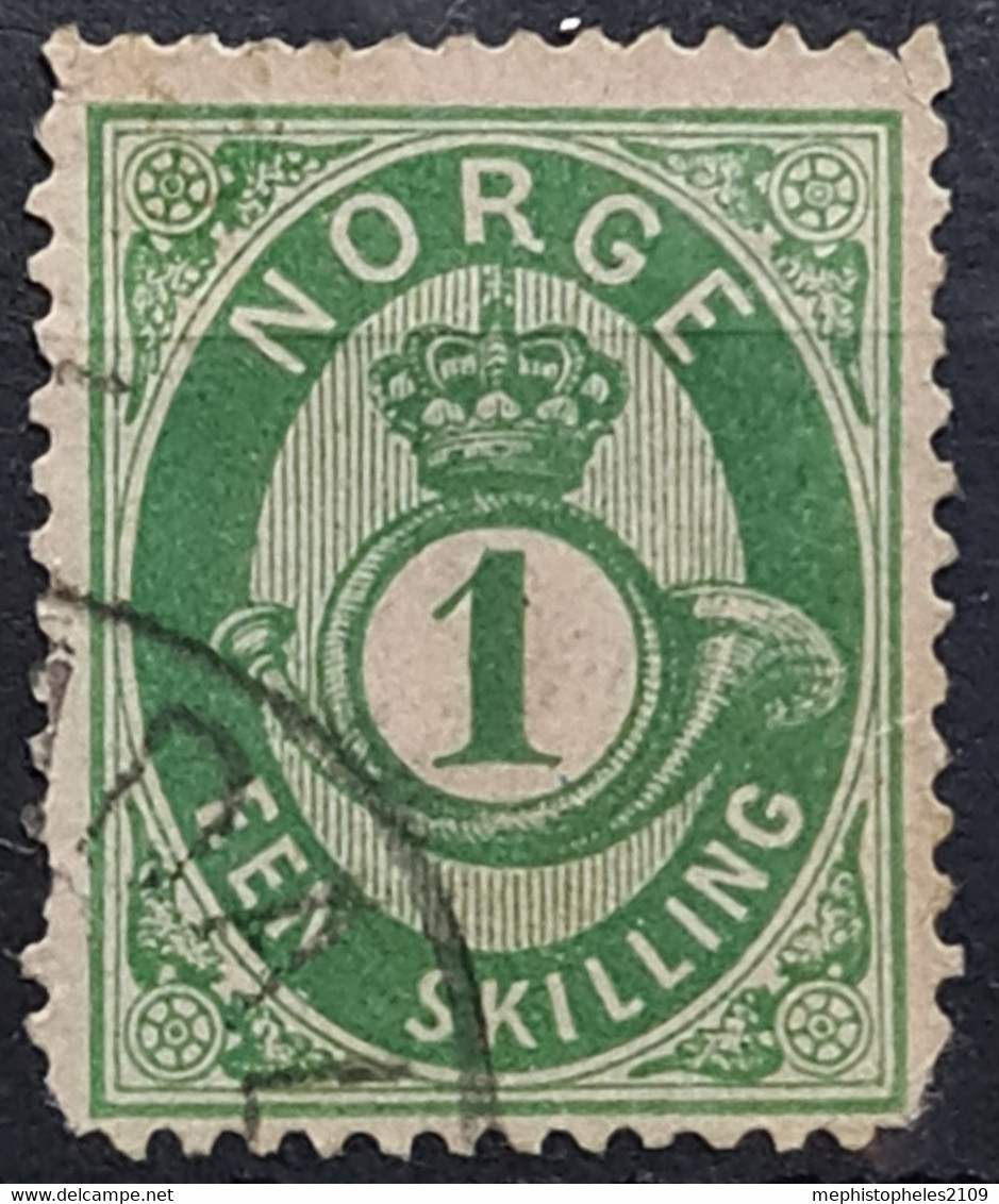 NORWAY 1875 - Canceled - Sc# 16 - Gebruikt