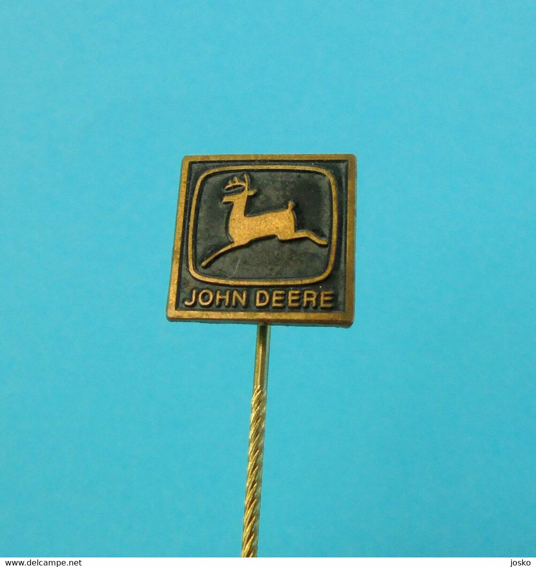 JOHN DEERE Tractors - Nice Rare Vintage Pin Badge * Tractor Tracteur Traktor Trattore Trator - Transports