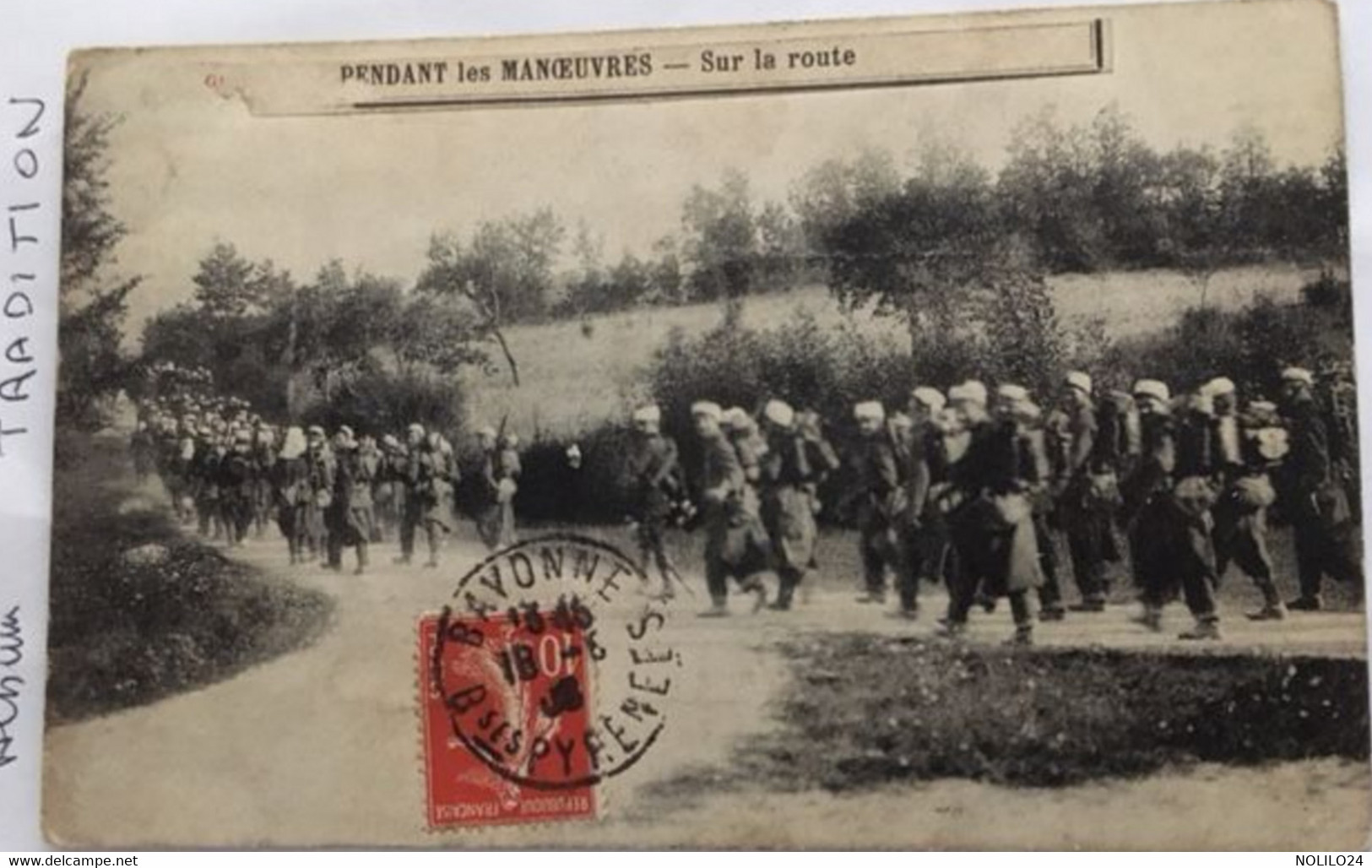 Cpa,écrite 1908?, MILITARIA, "Pendant Les Manoeuvres Sur La Route", éd Michel Et Forgeot Bordeaux 33 - Maniobras