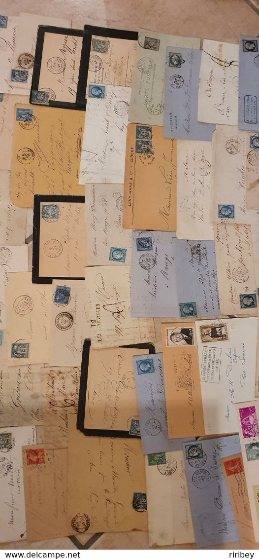 LOT / COLLECTION de plus de 700 Lettres / Marques postales / documents anciens  1700-1950 / voir 50 scans