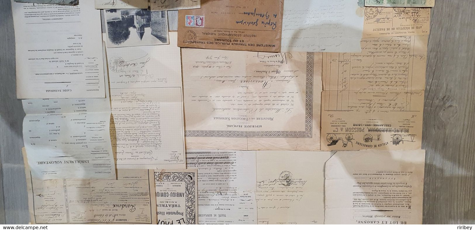 LOT / COLLECTION De Plus De 700 Lettres / Marques Postales / Documents Anciens  1700-1950 / Voir 50 Scans - Collections