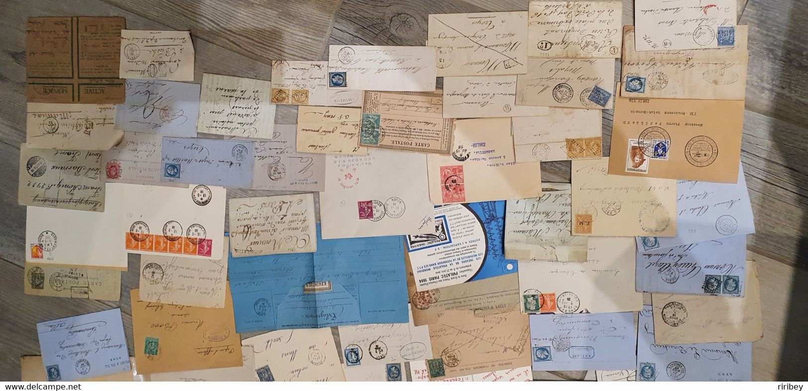 LOT / COLLECTION de plus de 700 Lettres / Marques postales / documents anciens  1700-1950 / voir 50 scans