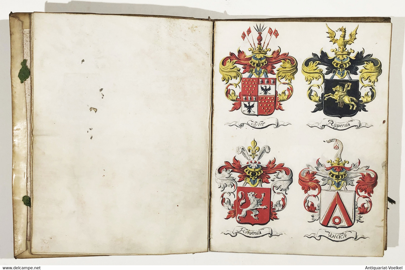 Armorial Manuscript Of The De Wael Family - Teatro & Script