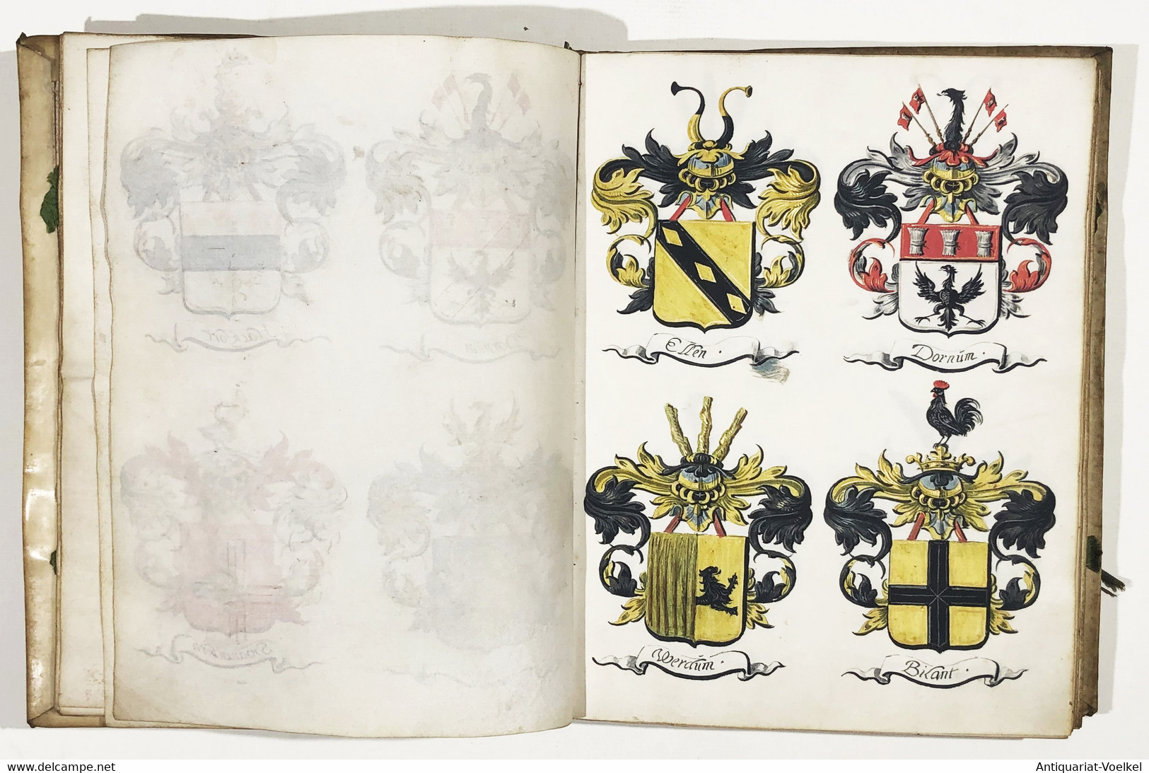 Armorial Manuscript Of The De Wael Family - Teatro & Script