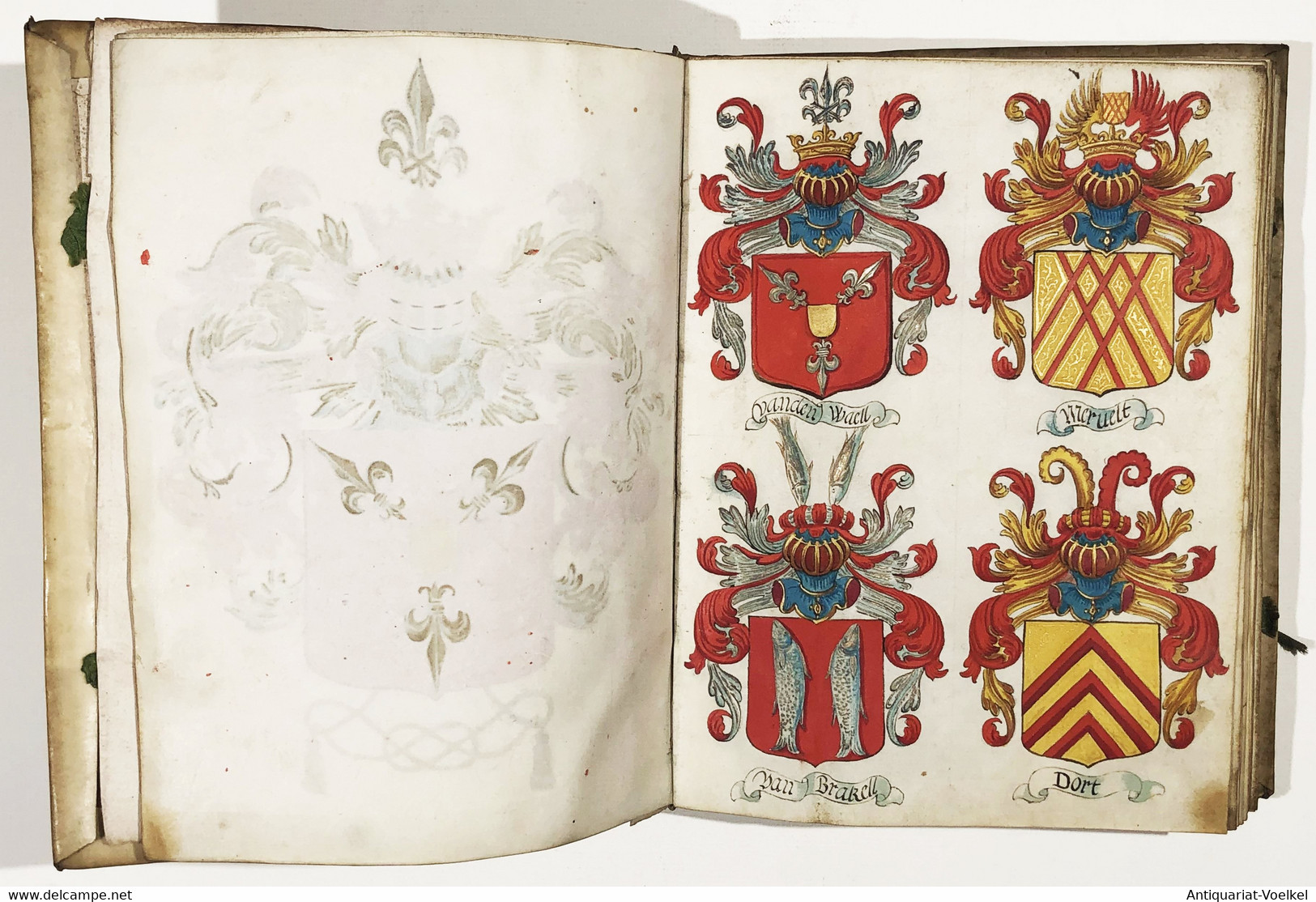 Armorial Manuscript Of The De Wael Family - Theatre & Scripts