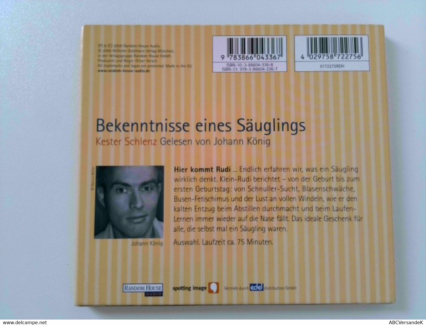 Bekenntnisse Eines Säuglings - CD