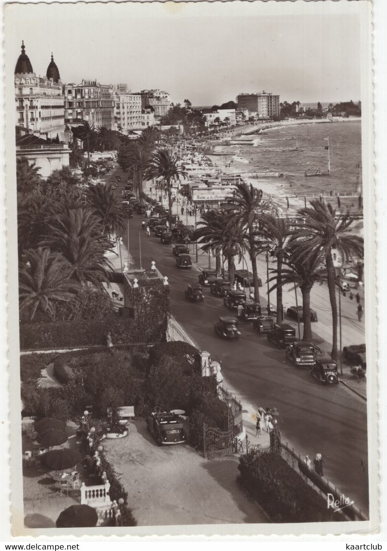 Cannes: RENAULT CELTAQUATRE CABRIOLET, OLDTIMER VOITURES / CARS - La  Promenade De La Croisette - (France) - Turismo