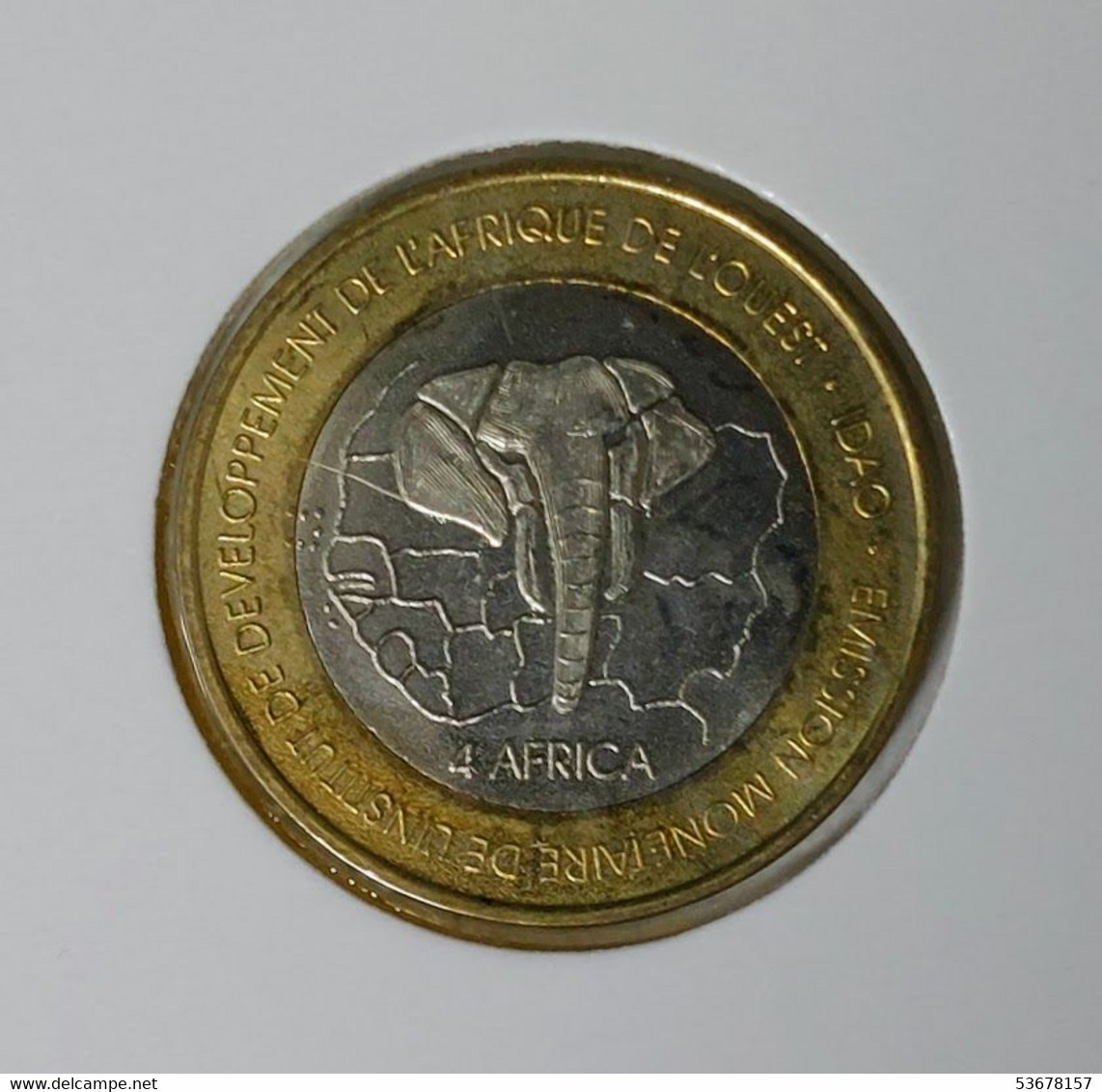 Togo - 6000 CFA Francs - 4 Africa 2003, X# 20, Elephants, Tokens (probes), (#1445) - Togo