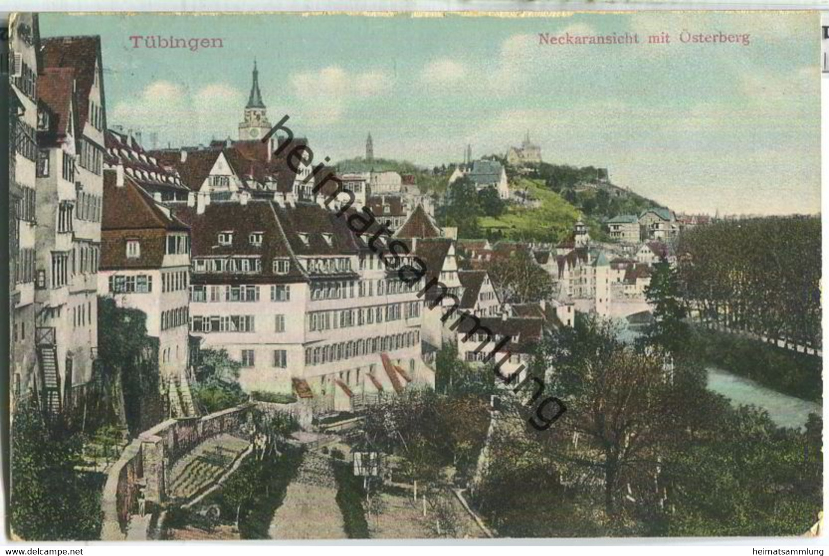 Tübingen - Neckaransicht Mit Österberg - Verlag Gebr. Metz Tübingen - Tübingen