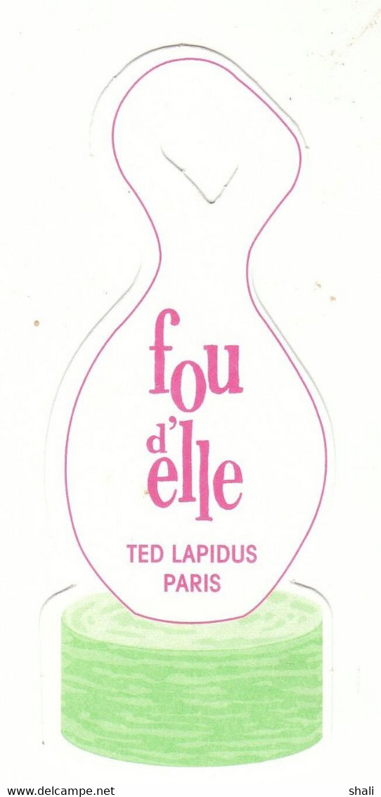CARTE PARFUMEE FOU D' ELLE TED LAPIDUS - Modernes (à Partir De 1961)