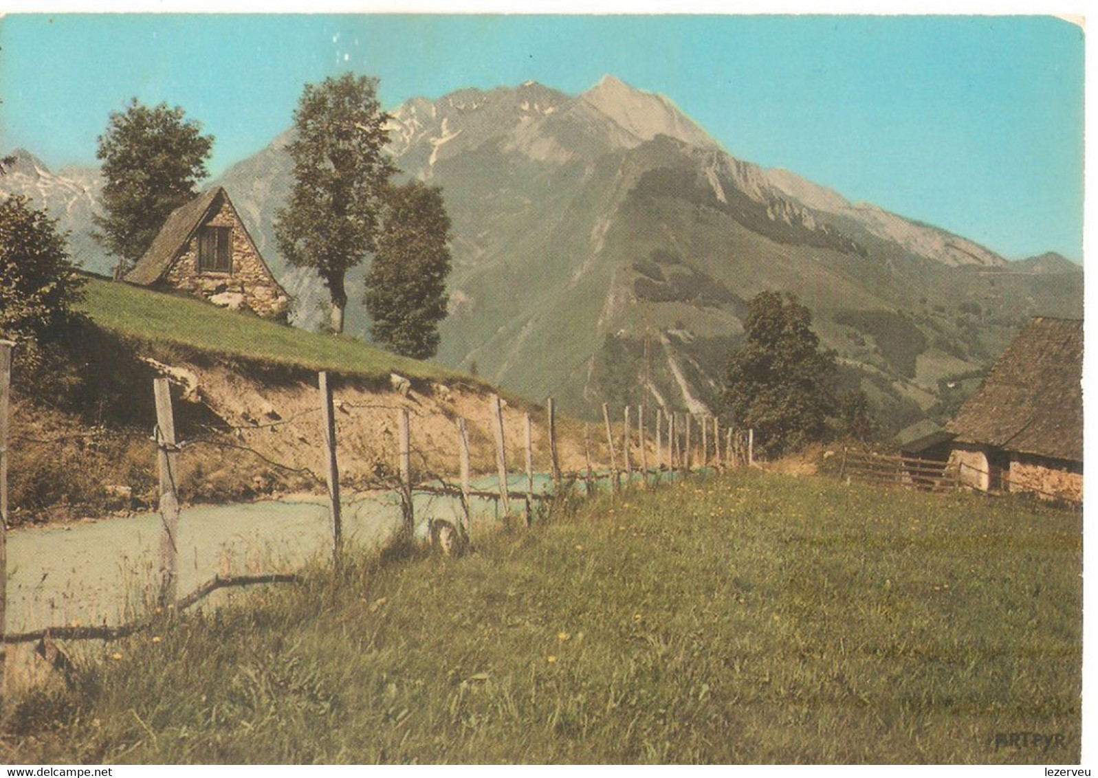 CPSM 65 D ESTAING à ARRENS LE COL DE BORDERES  Dos Vierge - Borderes Louron