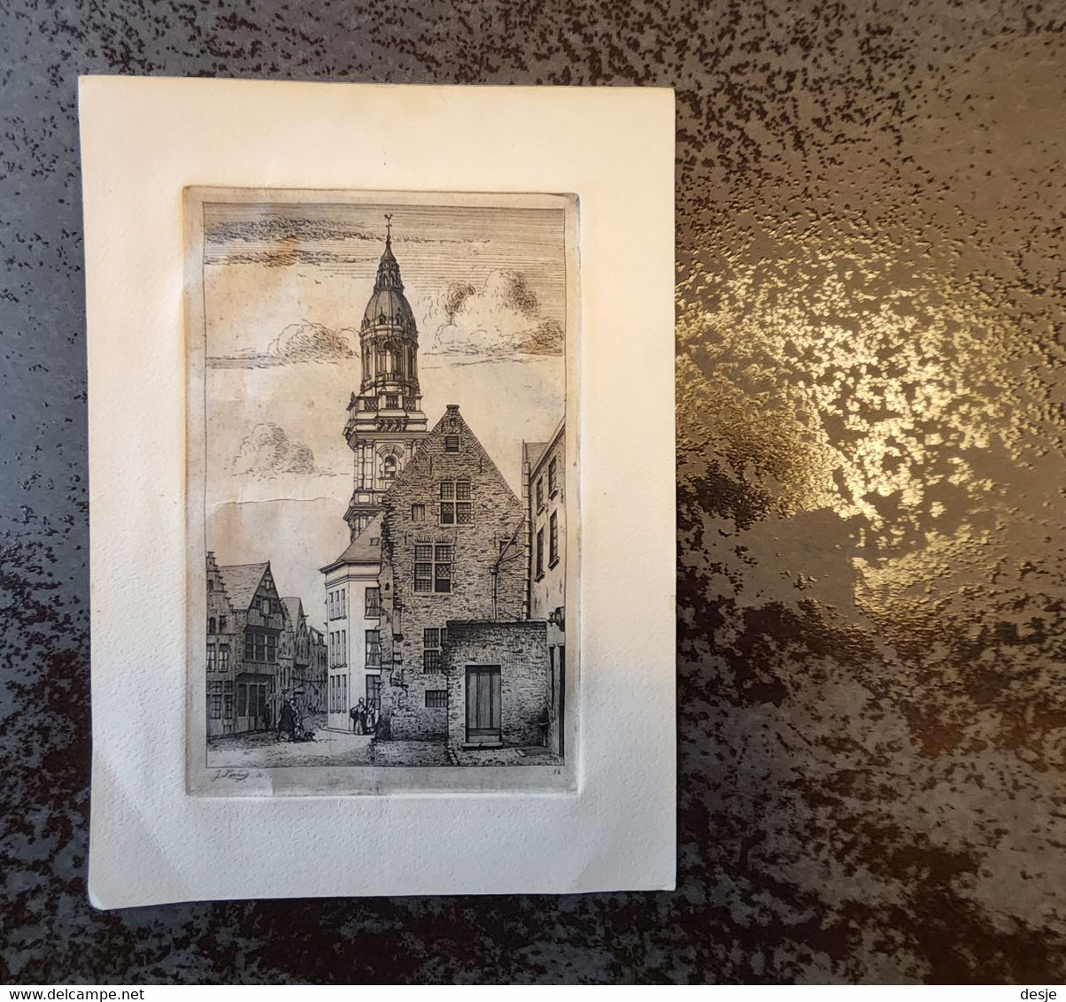 Ets Antwerpen Door J. Linnig - Etchings