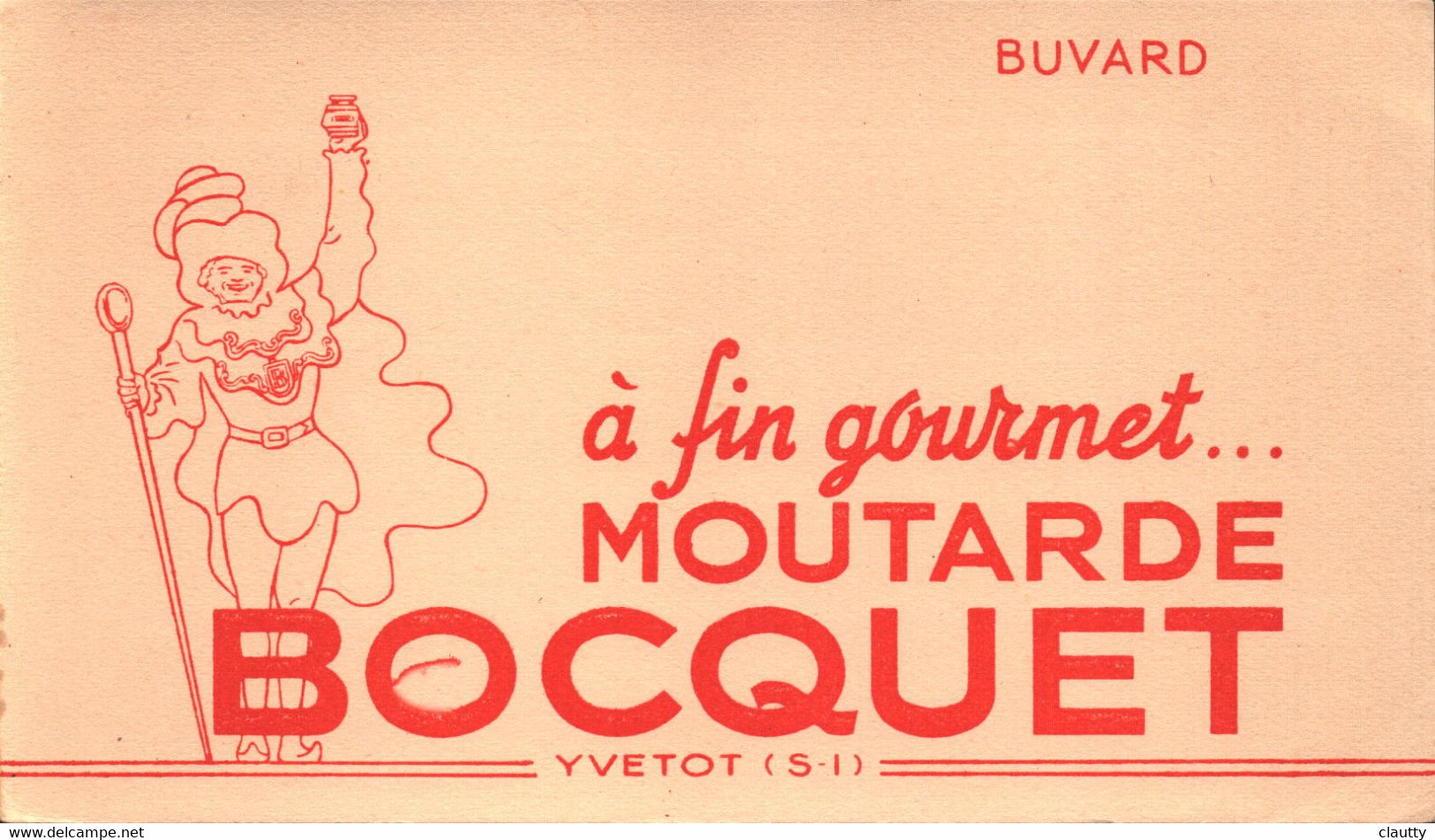 Buvard Moutarde Bocquet , Yvetot - Moutardes