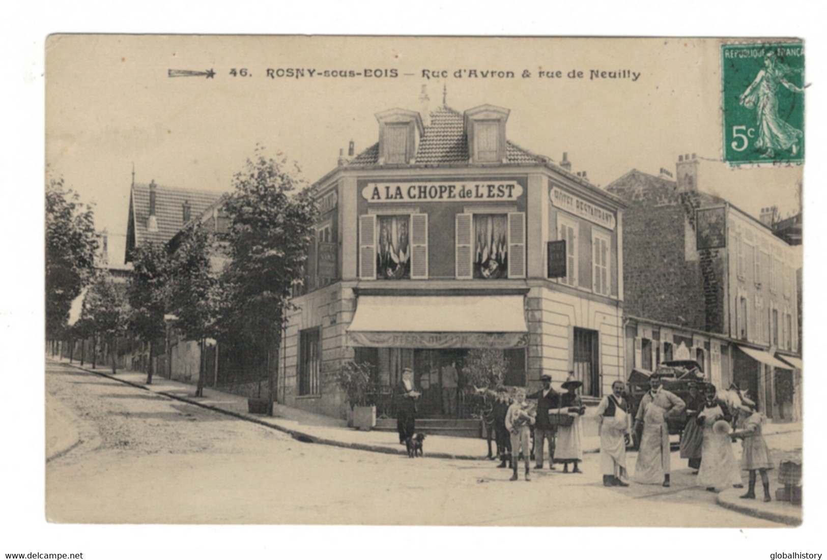 DH1198 - DEP93 - ROSNY SOUS BOIS - RUE DÁVRON & RUE DE NEUILLY - A LA CHOPE DE L' EST - Rosny Sous Bois