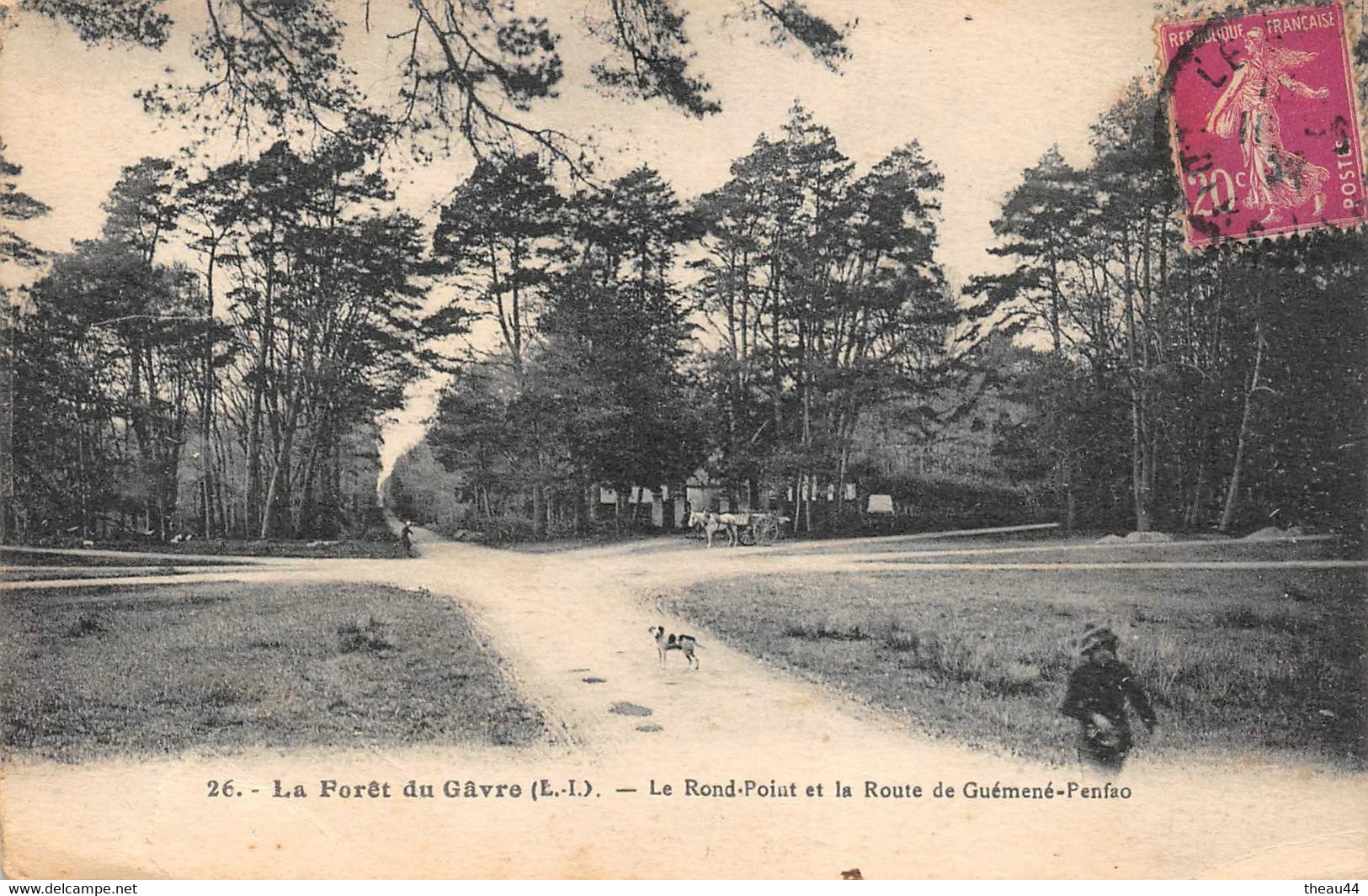 ¤¤   -   LE GAVRE   -   Lot De 4 Cartes   -  Le Rond-Point Dans La Forêt       -  ¤¤ - Le Gavre