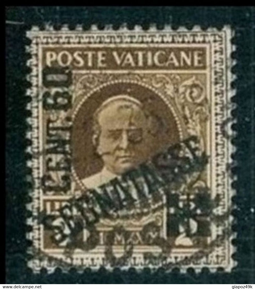 ● VATICANO 1931  SEGNATASSE  N. 5 Usato  Cat. 40,00 € ️ Lotto N. 257 ️ - Postage Due