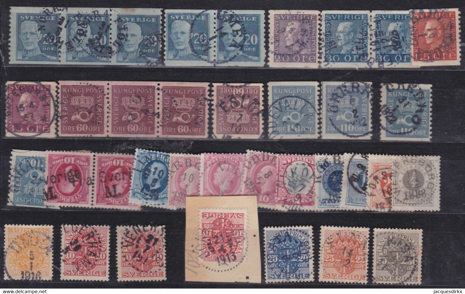 Sweden  .   Set Of Poststamps       .     O     .     Cancelled - Used Stamps