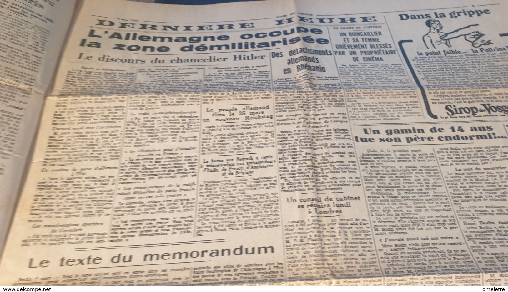 AMI PEUPLE 36/ARMEE ALLEMANDE EN RHENANIE  HITLER /DRANCY SCANDALE  DUCHANEL / - Informations Générales