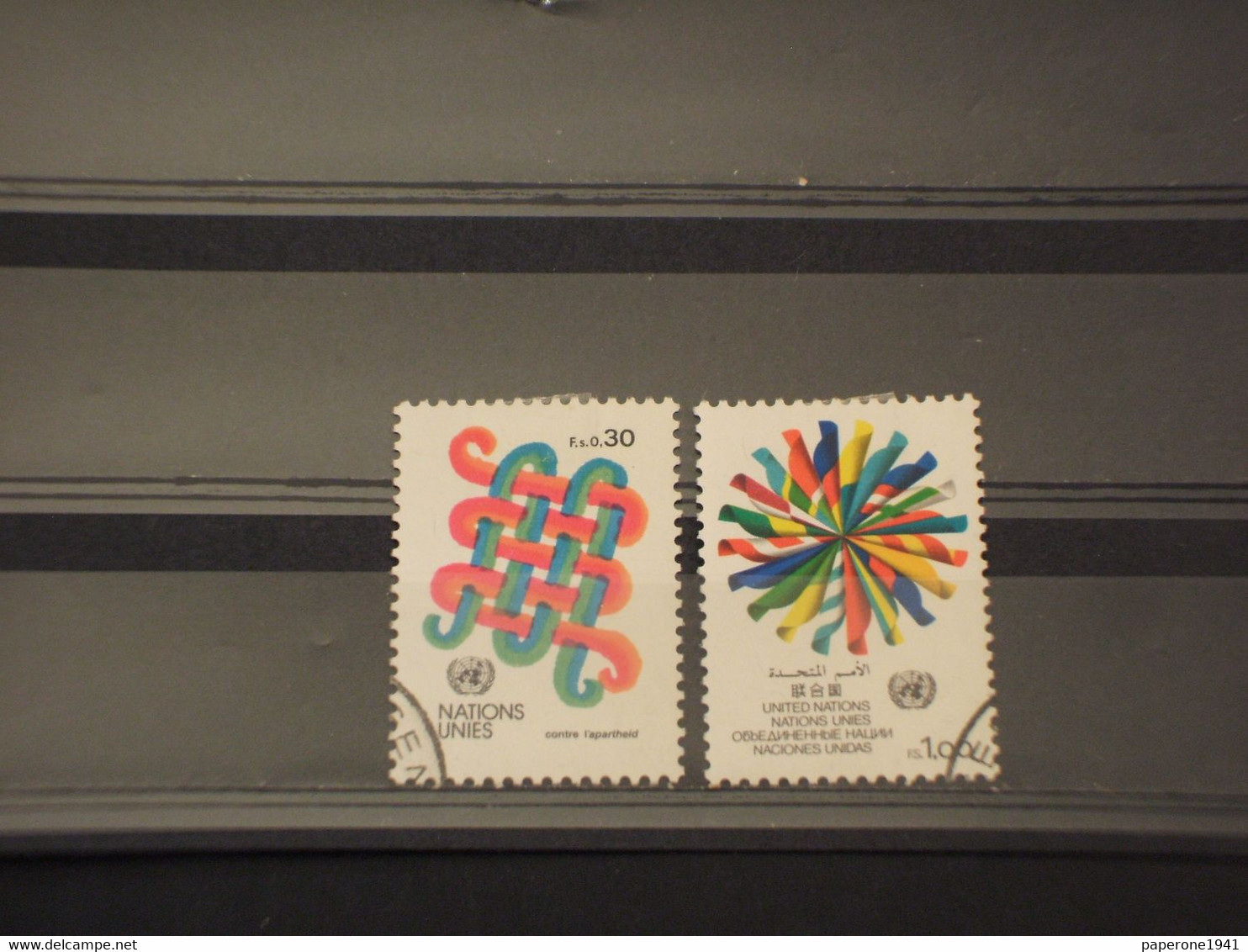 NAZIONI UNITE - GINEVRA - 1982 SIMBOLI 2 VALORI - TIMBRATI/USED - Used Stamps