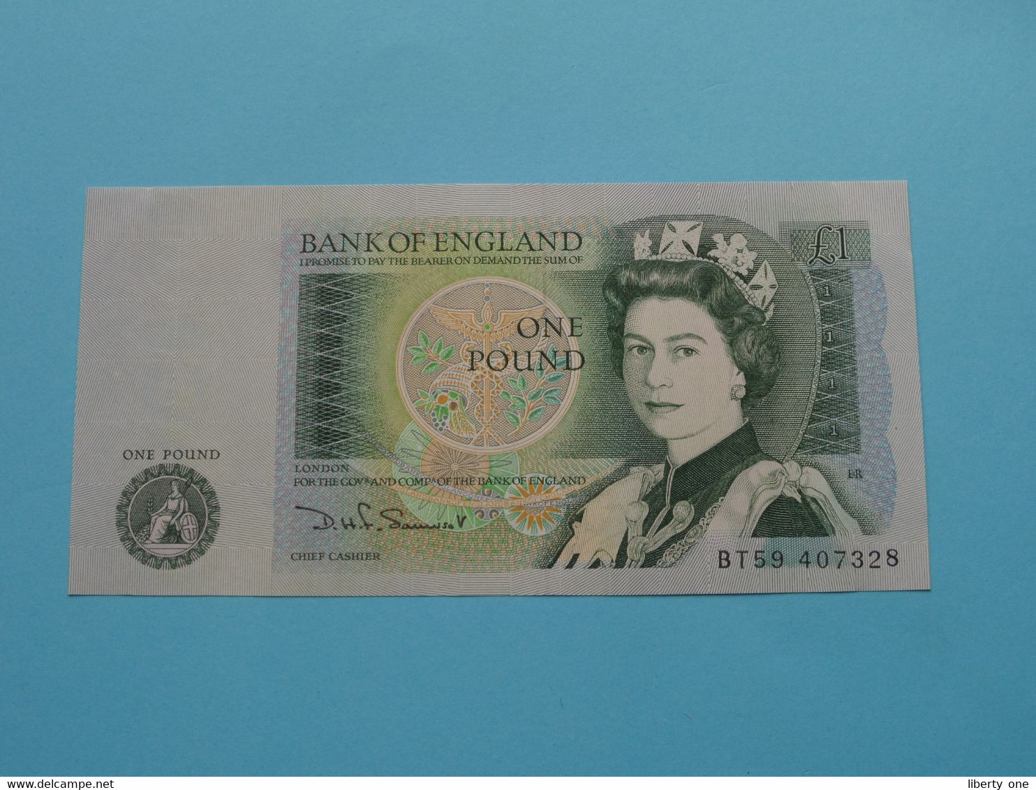 1 Pound ( BT59 407328 ) Bank Of ENGLAND ( For Grade, Please See Photo ) UNC ! - 1 Pond