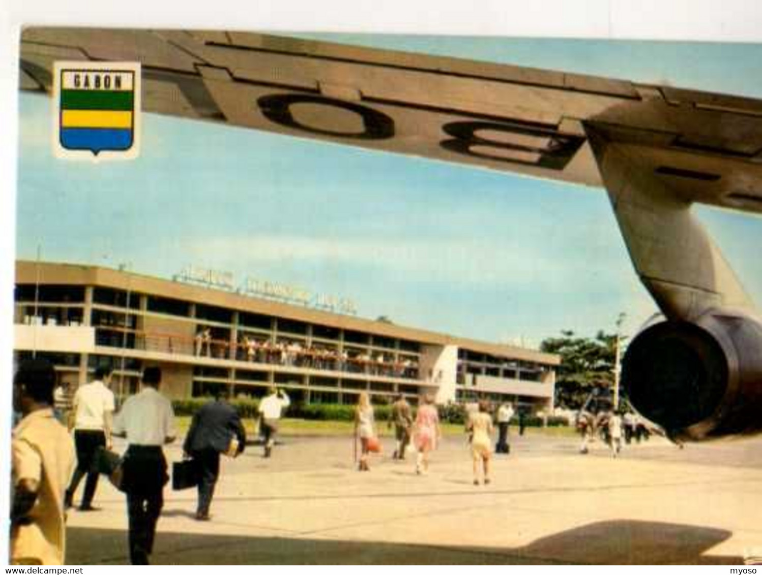 Gabon LIBREVILLE Aeroport Leon MBA, Blason - Gabon