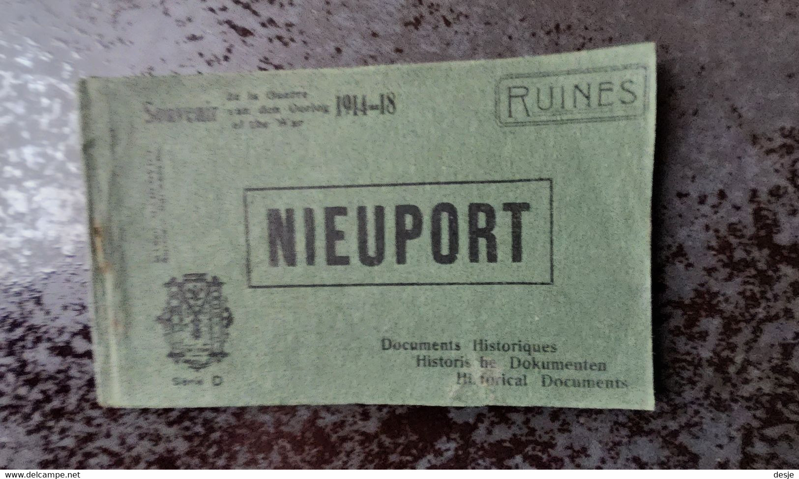 Nieuwpoort Souvenir De La Guerre 1914-18 Nieuport, Série D, 10 Postkaarten - Houthulst