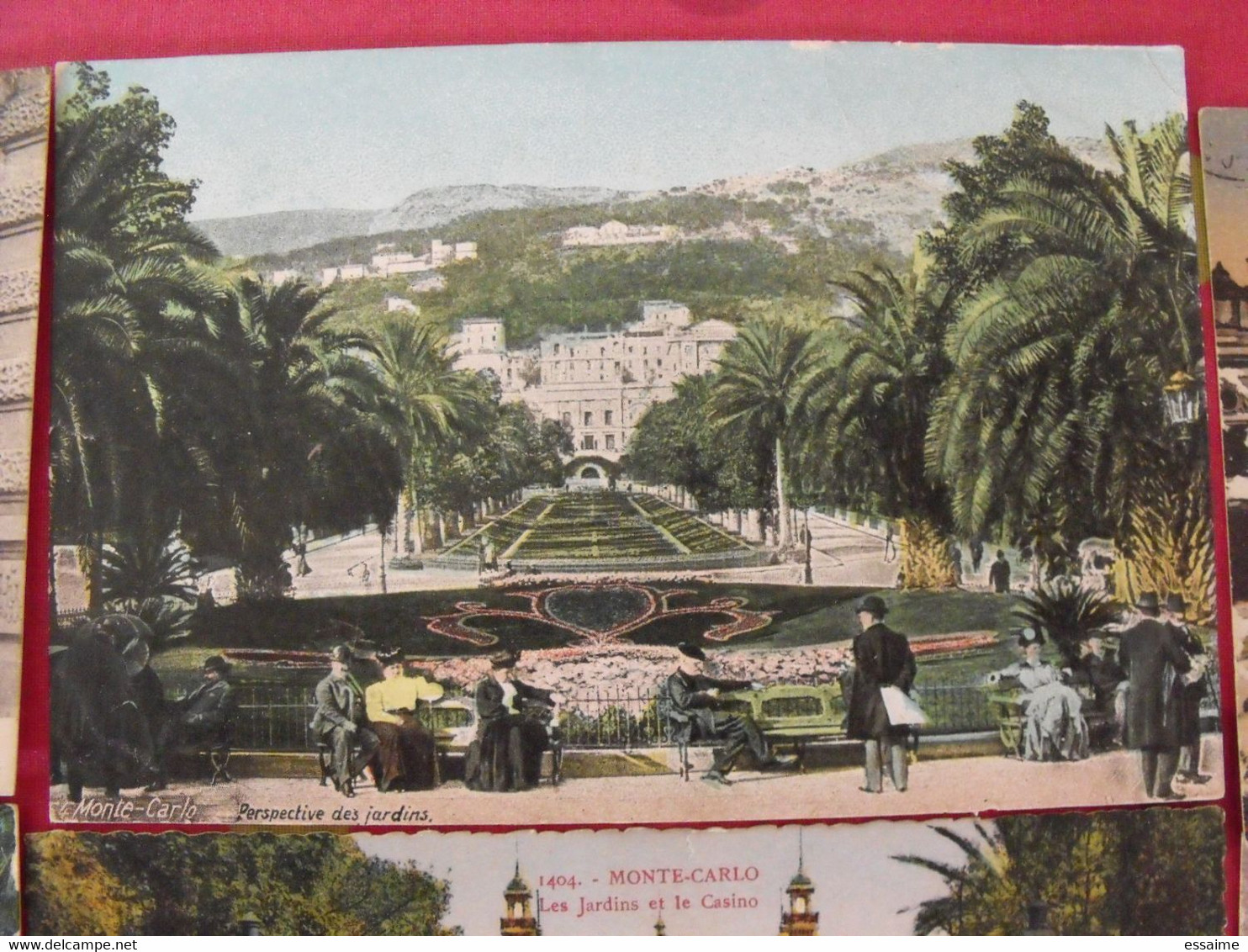 9 Cartes Postales Monaco Monte-Carlo. Casino Fontaine Jardins Sainte Dévote Principauté Prince - Collezioni & Lotti