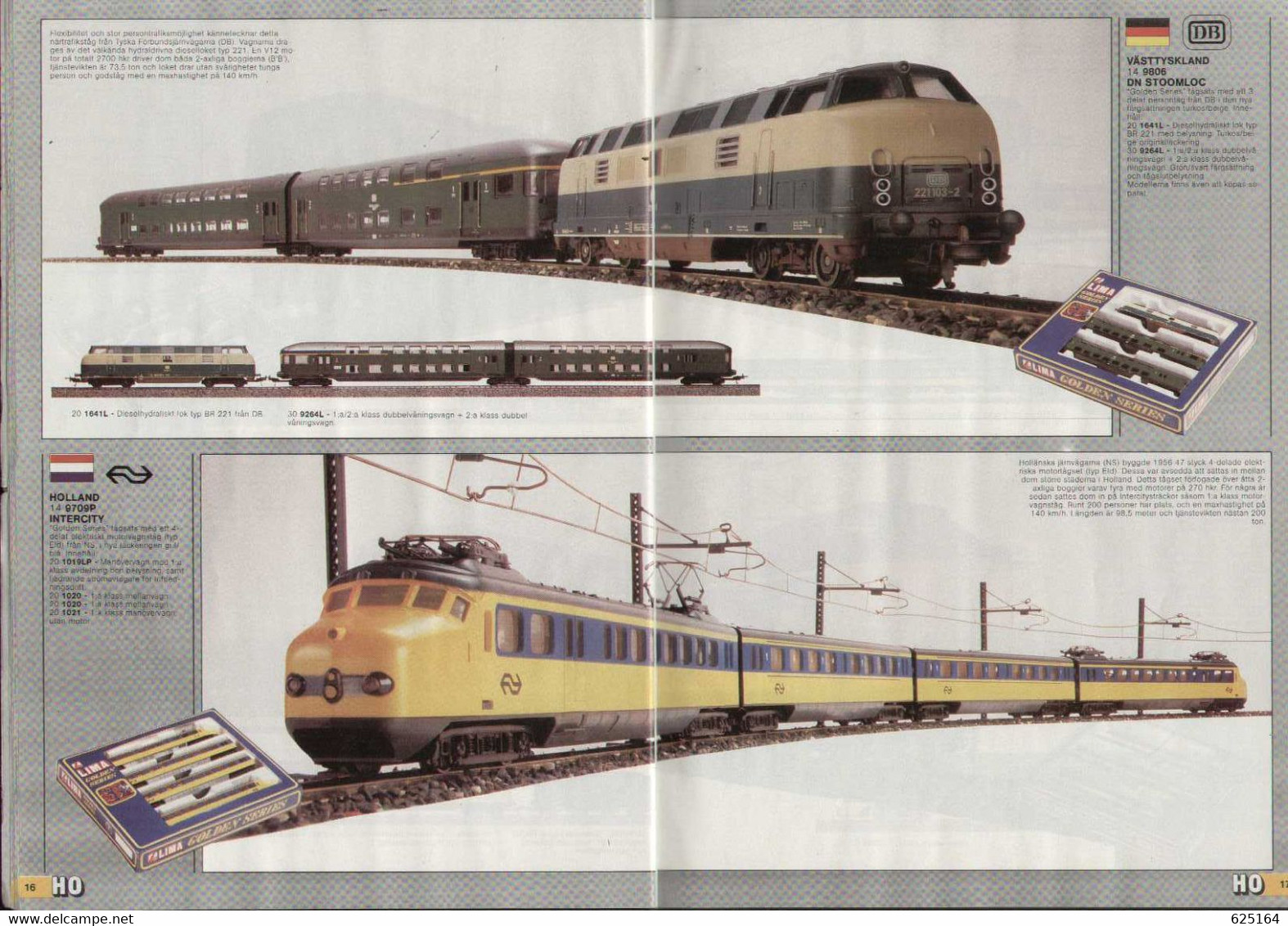 Catalogue LIMA 1985/86 Modelljärnväg Bane Skandinavisk Utgåva HO N Spår - En Suédois - Sin Clasificación