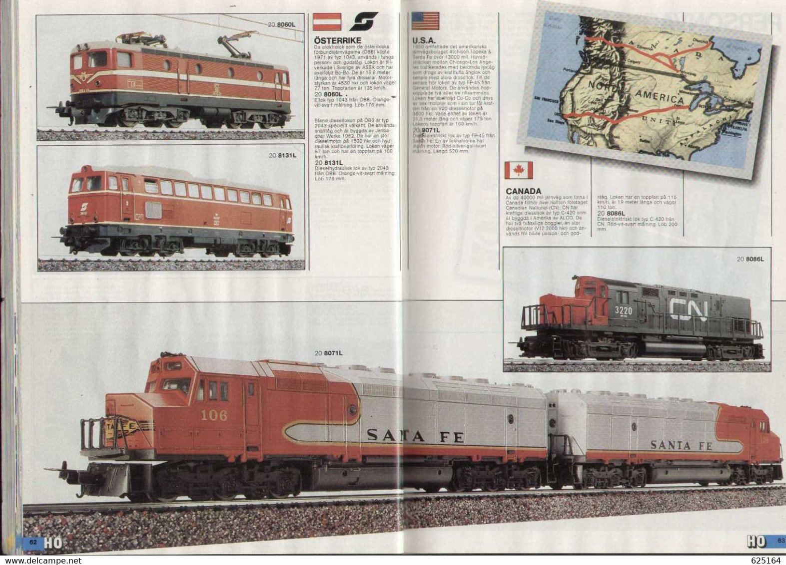 Catalogue LIMA 1985/86 Modelljärnväg Bane Skandinavisk Utgåva HO N Spår - En Suédois - Sin Clasificación