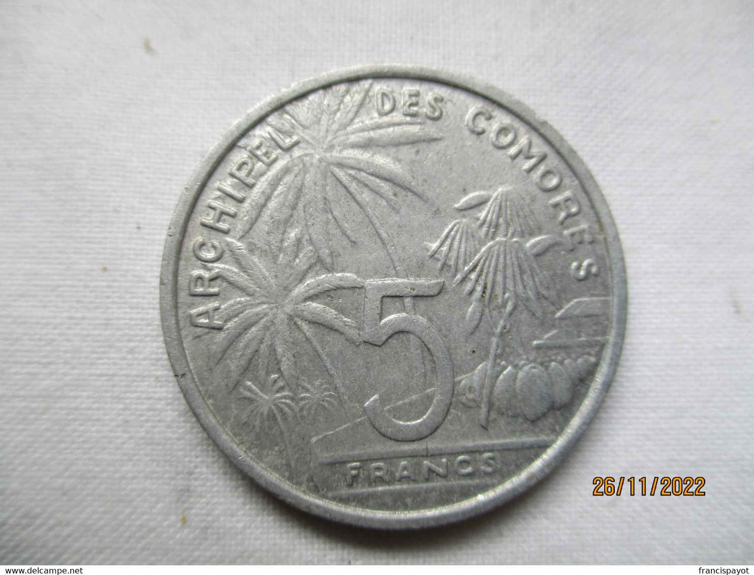 Comoros: 5 Francs 1964 - Comores