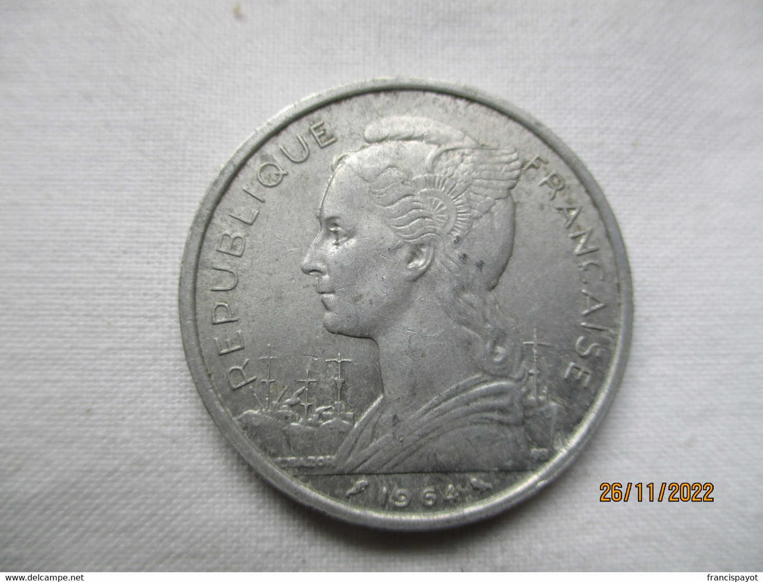 Comoros: 5 Francs 1964 - Comores