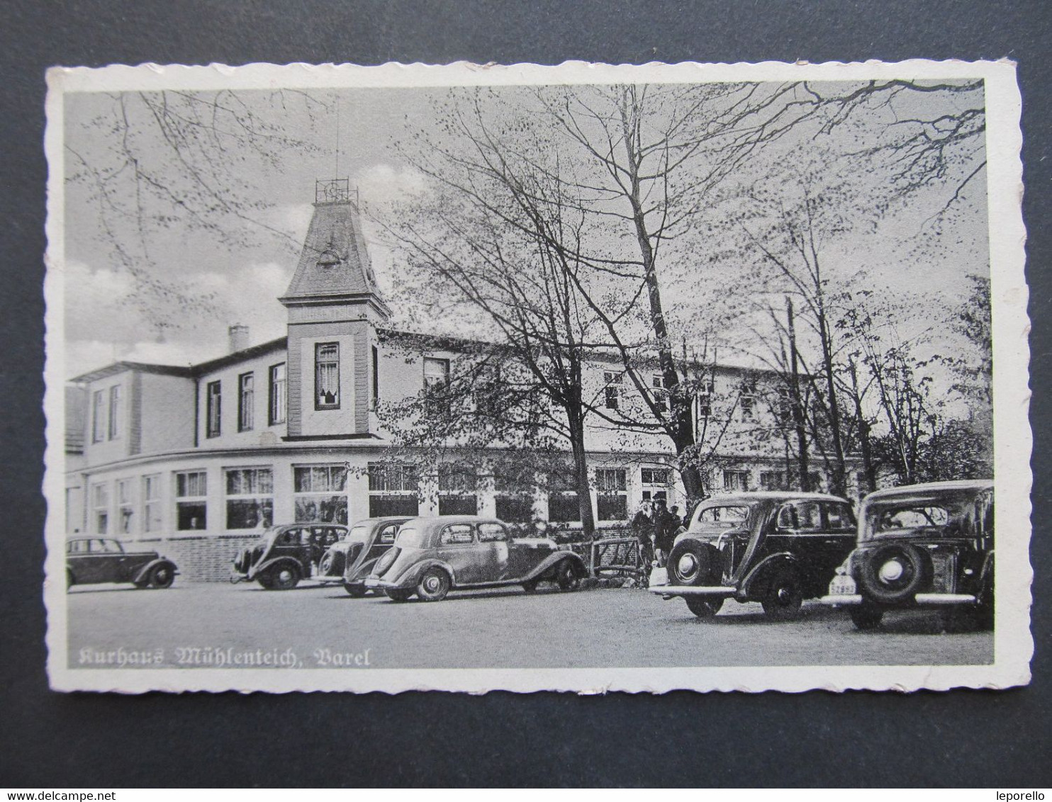 AK VAREL Kurhaus Mühlenteich M. Auto 1941  //// D*54407 - Varel