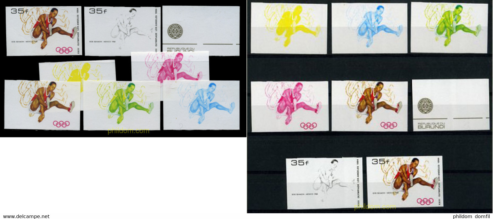 202542 MNH BURUNDI 1984 23 JUEGOS OLIMPICOS VERANO LOS ANGELES 1984 - Unused Stamps