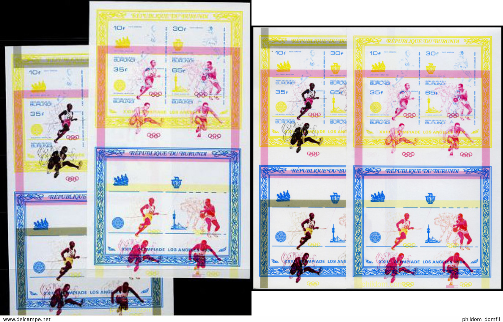 202509 MNH BURUNDI 1984 23 JUEGOS OLIMPICOS VERANO LOS ANGELES 1984 - Unused Stamps