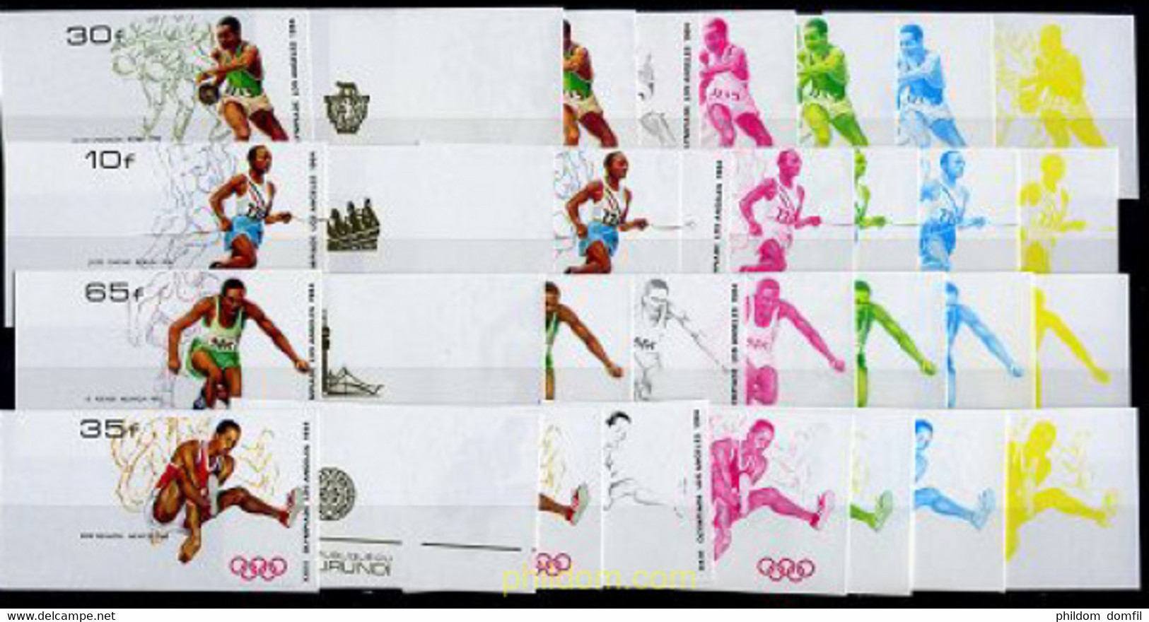 202476 MNH BURUNDI 1984 23 JUEGOS OLIMPICOS VERANO LOS ANGELES 1984 - Ungebraucht