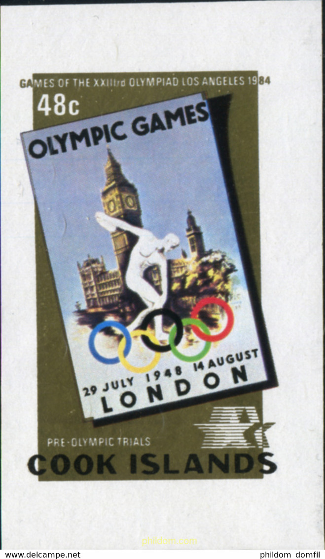 206754 MNH COOK Islas 1984 23 JUEGOS OLIMPICOS VERANO LOS ANGELES 1984 - Sommer 1900: Paris