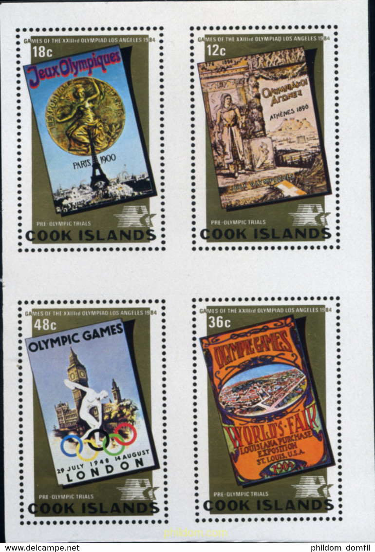 206755 MNH COOK Islas 1984 23 JUEGOS OLIMPICOS VERANO LOS ANGELES 1984 - Sommer 1896: Athen