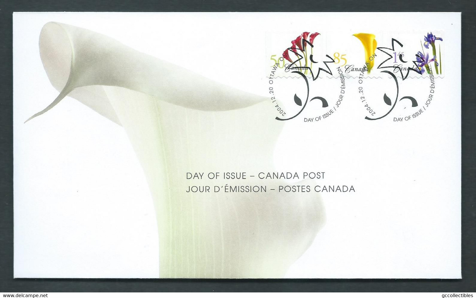 Canada # 2072-2073-2074 Combo FDC - Flower Definitives - Coils - 2001-2010