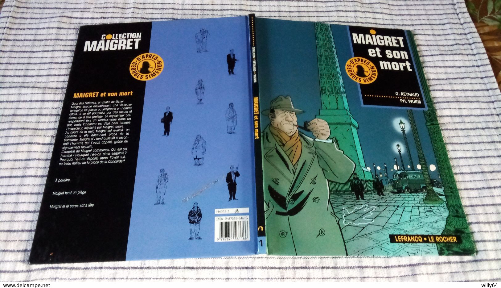 MAIGRET Et Son Mort      Edition  LEFRANCQ / LE ROPCHER  EO 1992  TBE - Tanguy Et Laverdure